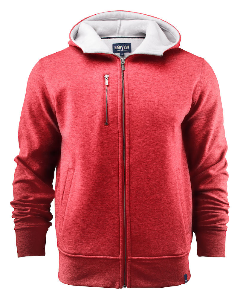 Harvest Parkwick hooded jacket Red melange