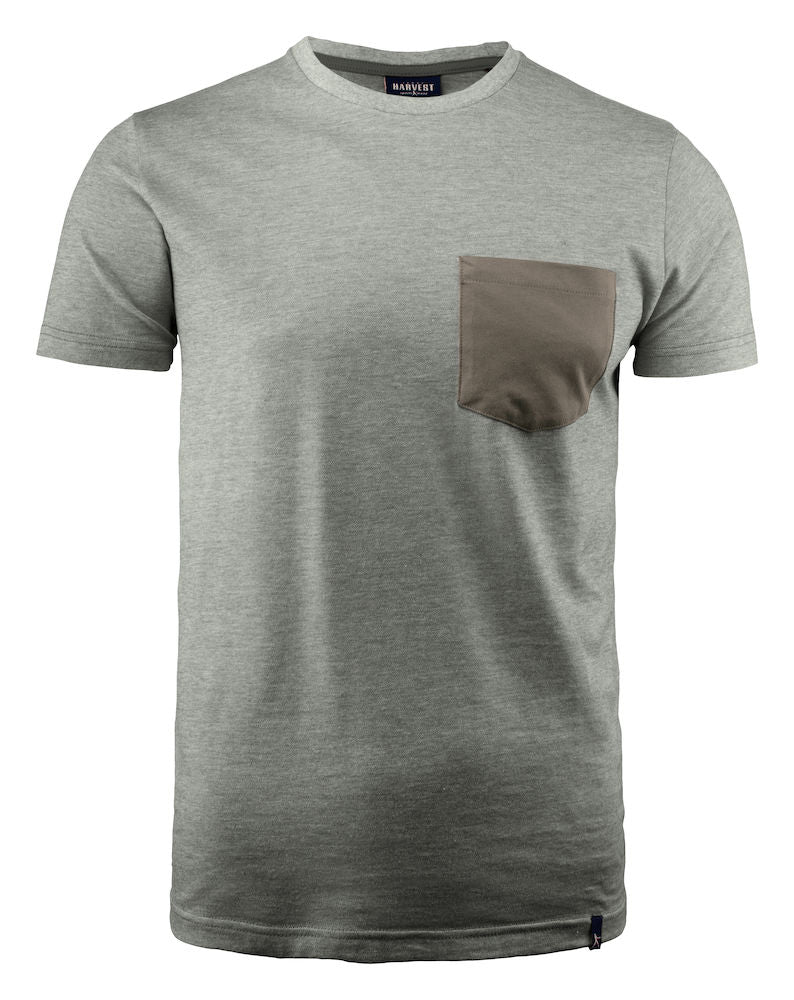 Harvest Portwillow Tee Grey melange