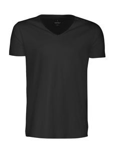 Harvest Whailford slub V-neck Black