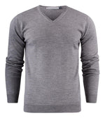 Harvest Westmore merino pullover Grey melange