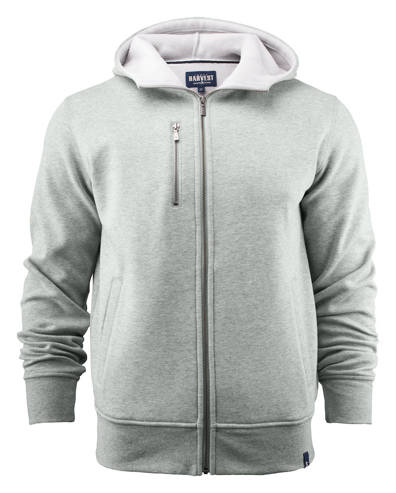 Harvest Parkwick hooded jacket Grey melange