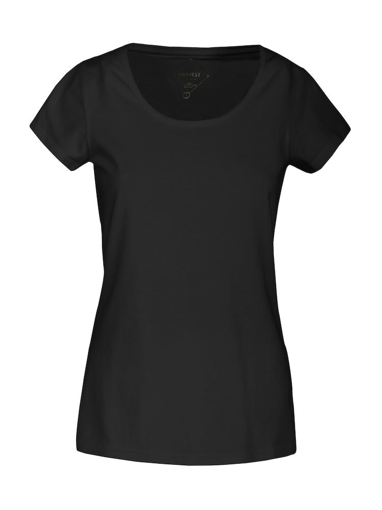 Harvest Twoville Lady slub U-neck Black